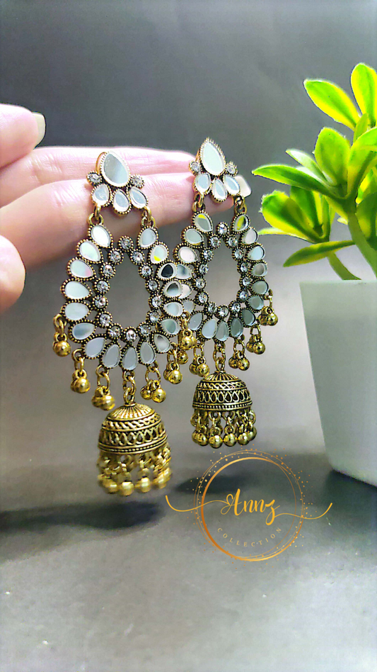 Kundan Style Antique Jhumka | Annz Collection