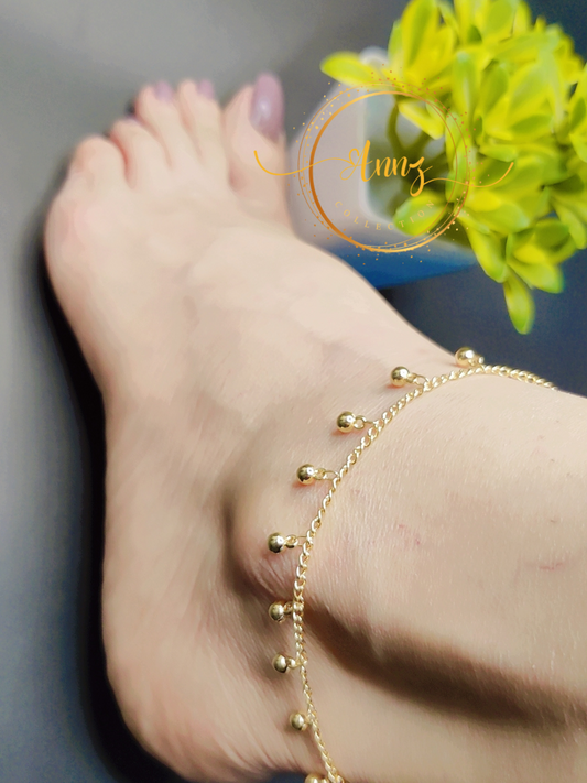 Gold Plated Anklet  |  Annz Collection