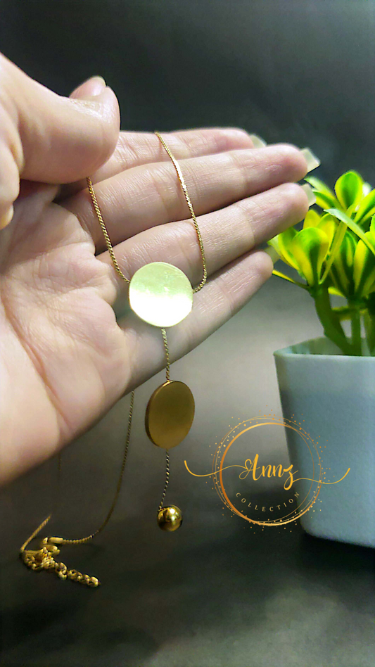 Stainless Steel Coin Pendant |  Annz Collection