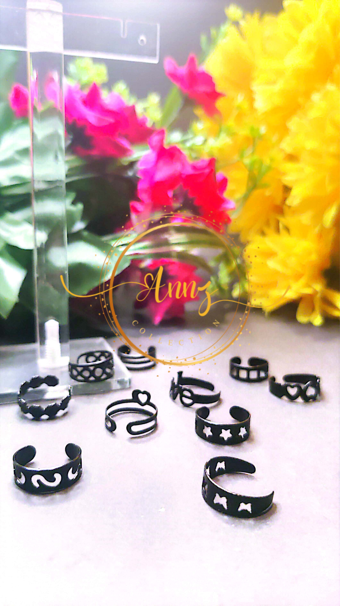 A Pack of 10 Pieces Toes Rings |  Adjustable |  Annz Collection