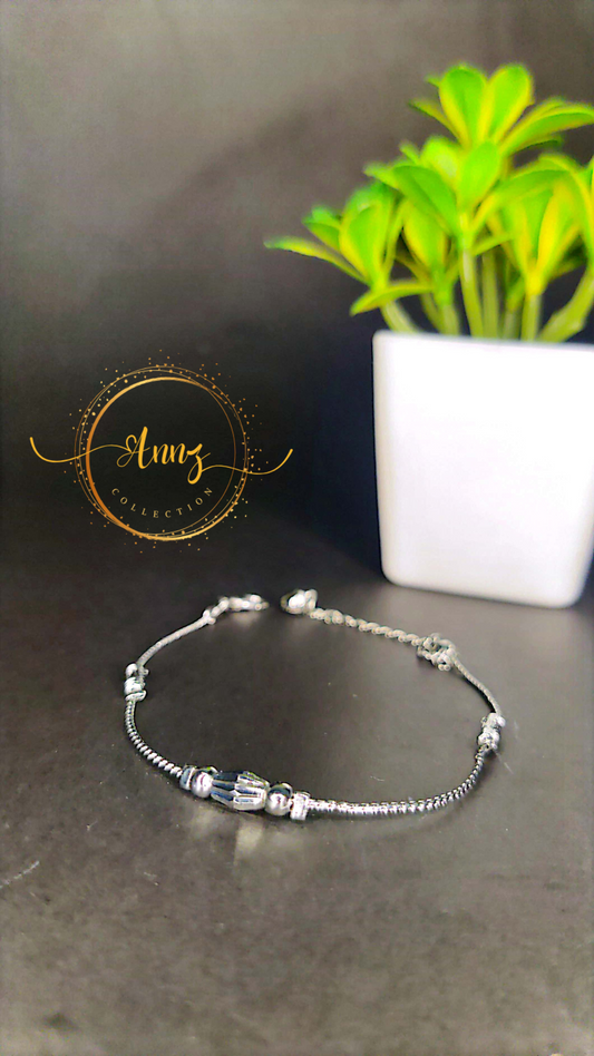 Korean Style Silver Anklet |  Annz Collection