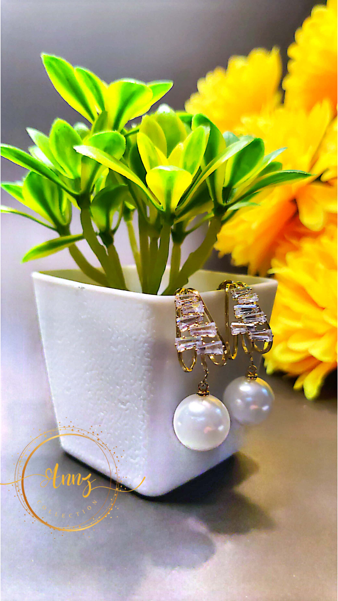 Korean Style Pearl Earrings |  Annz Collection