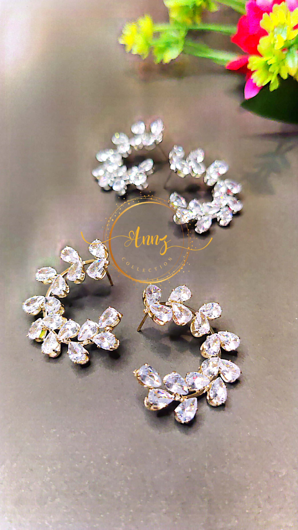 Diamond Cut Korean Style Earrings  |  Annz Collection